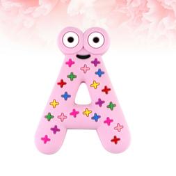 1 pc lettre A grenouille molaire jouet b&eacute;b&eacute; dents broyeur 