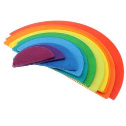 En Bois Montessori Puzzle En Bois Arc-en-ciel Pour B&eacute;b&eacute; En