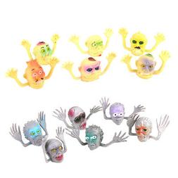 12pcs Marionnettes &agrave; Doigt Jouet Figurine Halloween Fant&ocirc;m