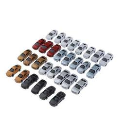 30pcs Mod&egrave;le de Voiture 1/200 Jouet pour Gar&ccedil;on Fille 3 An