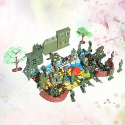 37 pi&egrave;ces enfants Simulation sc&egrave;ne militaire table de sabl