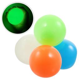 4 PCS 45mm balle collante fluorescente d&eacute;compression balle 