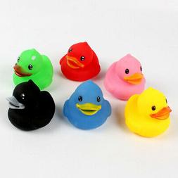 6pcs caoutchouc sqeeze bain canard jouet b&eacute;b&eacute; salle de bai