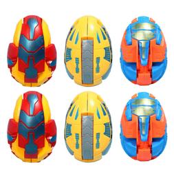 6pcs jouet oeuf mod&egrave;le torsion jouet dinosaure pour b&eacute;b&eacute; 