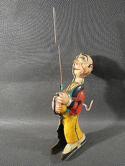 Ancien bonhomme &agrave; m&eacute;canisme LEHMANN ? jouet t&ocirc;le made in 