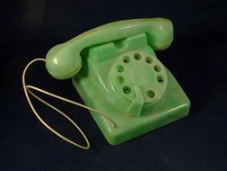 Ancien jouet t&eacute;l&eacute;phone miniature enfant bak&eacute;lite poup&eacute;e 
