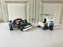 ★ Ancien Jouet Voiture V&eacute;hicule De Police Fisher Price + 