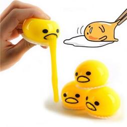 Anti- stress D'amusement jaune Paresseux Oeuf Blague Jouet S