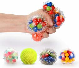 Fansteck Balle Anti-Stress Pack de 4 Squishy Ball Balle de s