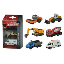 Majorette Baustellen-Fahrzeuge Construction 3er Paquet Jouet