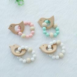 Enfant B&eacute;b&eacute; Jouet Molaire Bracelet Bangle en bois Prop Tou