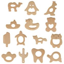 B&eacute;b&eacute; Teether Bague de Dent en Bois Teething B&eacute;b&eacute; Jouet P