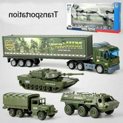 Camion militaire Alliage de jouet Mod&egrave;le de voiture Soldat 