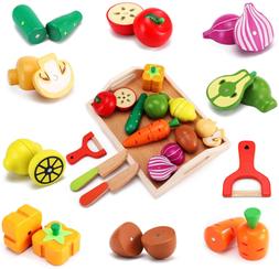 CARLORBO Jouet Cuisine en Bois Nourriture pour Enfants - Ali