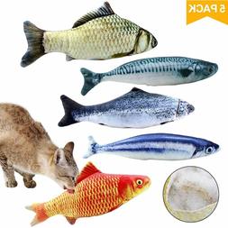 Jouet Peluche Poisson Chat Herbe A Chat Coton 5PCS 20CM Cata