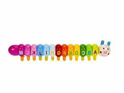 Chenille alphabet en bois  A-Z jouet Puzzle jouet &eacute;ducatif 