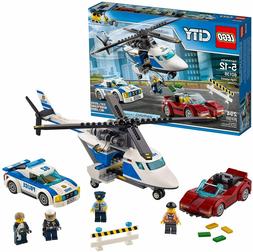 LEGO City La course poursuite en H&eacute;licopt&egrave;re 60138 / Enfan