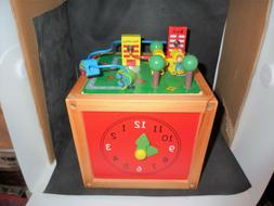 Cube d'activit&eacute; en Bois 5 en 1 Jeu d'&eacute;veil Premier &acirc;ge 1a