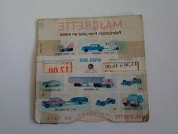 Majorette Rail Route Avant 1965