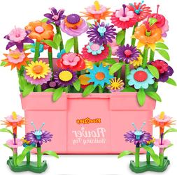 De Construction De Jardin De Fleurs Pour Filles 134pcs, Diy