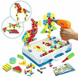 Jeu Construction Jouet Educatif Montessori Perceuse Electron