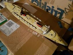 Jouet ancien bateau en tole