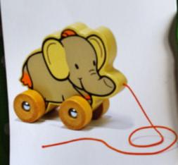 JOUET BOIS &Eacute;COLOGIQUE HAP&Eacute; ECO-TOYS MY FUNNY ELEPHANT 10M+