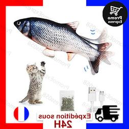 Jouet Chat Poisson Electronique Cataire Macher Recharge USB 