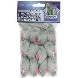 JOUET CHAT SOURIS GRISE  X12 ref 500359