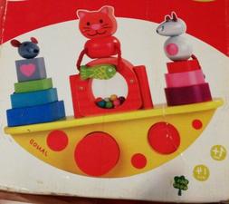 Jouet en Bois Enfant Janod Empilable Culbuto Chaton Jeux &eacute;d