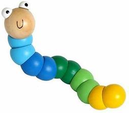 Jouet en bois pour Bebe 10 MOIS Chenille en bois articulee 1