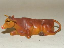 JOUET FIGURINE PLASTIQUE STARLUX ANIMAUX DE FERME VACHE COUC