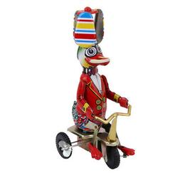 Jouet M&eacute;canique Ancien Canard de Cirque M&eacute;tal Collection E