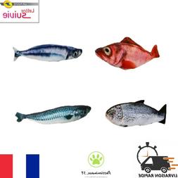 Jouet Pour Chat Poisson avec herbe &agrave; chat Cataire Saveur Me