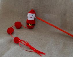 Trixie jouet pour chats, Canne &agrave; p&ecirc;che P&egrave;re-No&euml;l