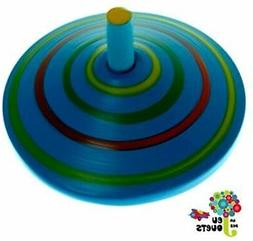 jouet toupie en bois colore diametre 5