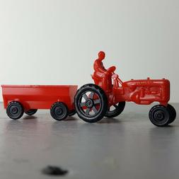 Jouet Tracteur Farmall miniature avec remorque et conducteur