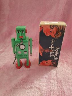JOUET VINTAGE MECANIQUE. ROBOT LILLIPUT MS 397.  Q.S.N MADE 