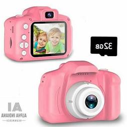 3-6 Ans Fille Appareil Photo Enfant Hd1080p Appareil Photo N