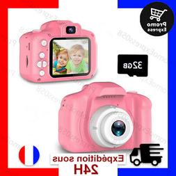 3-6 Ans Fille Appareil Photo Enfant Hd1080p Appareil Photo N