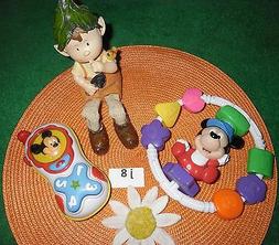 D'&eacute;veil Disney,hochet Mickey,t&eacute;l&eacute;phone Mickey