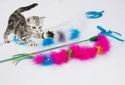 Pour Chaton Jouet Amusant Interactif B&acirc;ton Transparent Plum