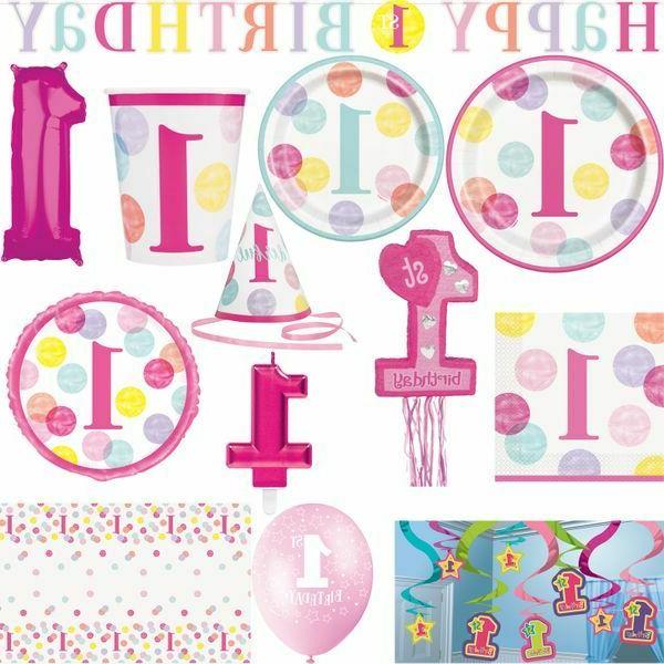1 anniversaire fille fete kit deco decoration