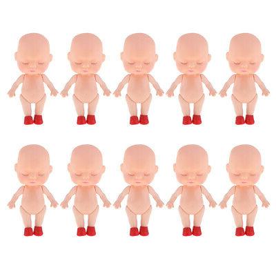 10pcs tete chauve realiste poupee nouveau ne