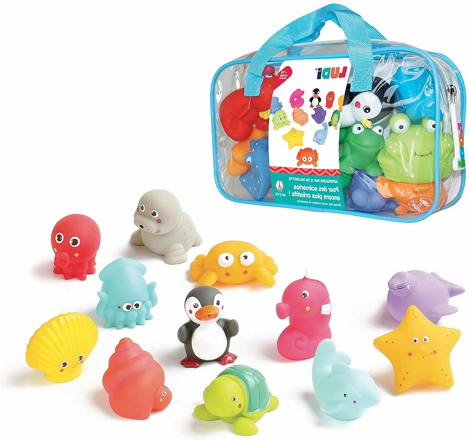 12 pieces animaux marin plastique jouet bain