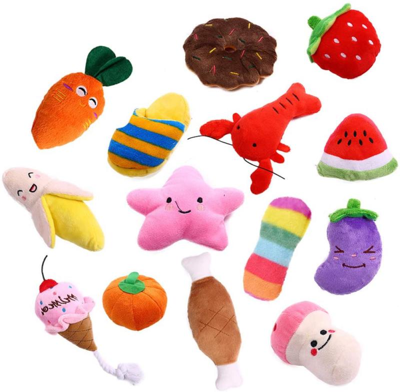 14 pack jouets grincants pour chiens ensemble