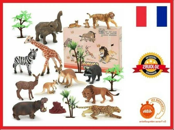 18 pieces jouets animaux jouet enfant 2