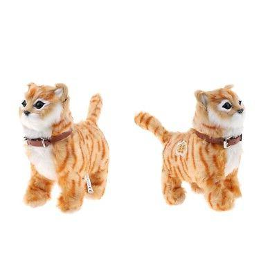 2 pcs marche meow chat animaux en