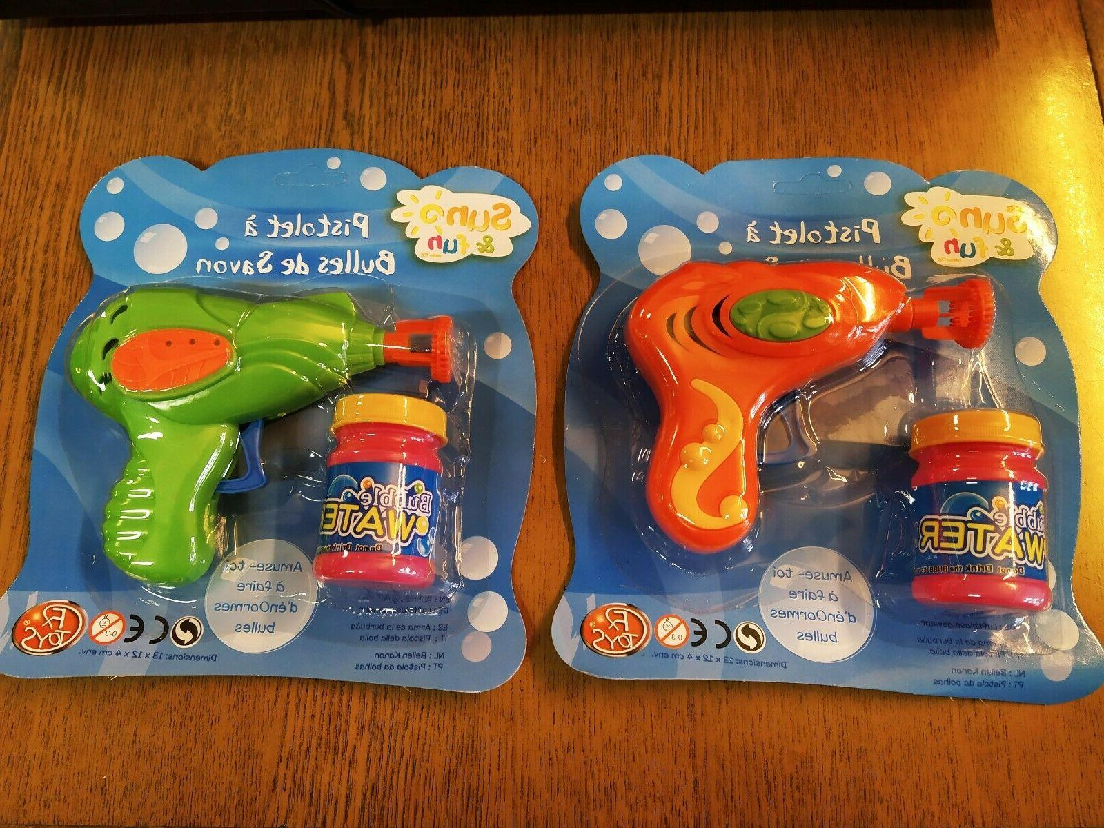2 pistolets a bulles de savon avec