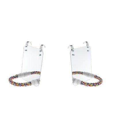 2x miroir avec perchoir perroquet stand jouet